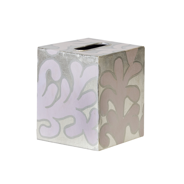Tissue Box Cover - Handpainted Fauna - Three Color Options