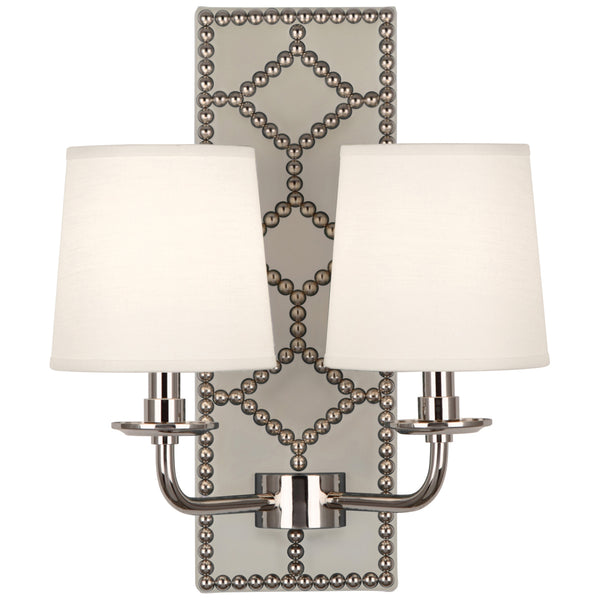Robert Abbey Williamsburg Lightfoot Double Sconce