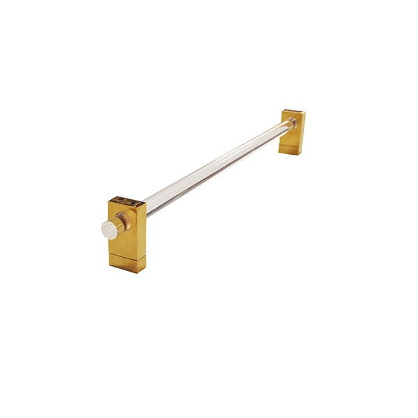 Smith Acrylic Rod Towel Bar - Brass or Nickel