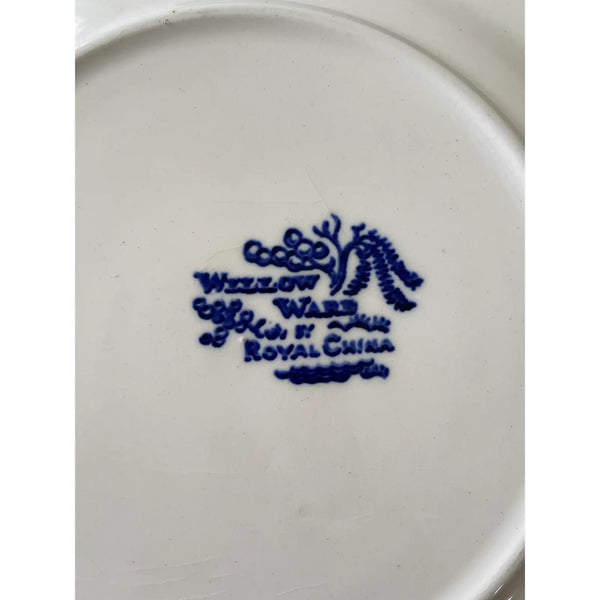 Vintage Blue Willow Bread Plates - Set of 6, Willow Ware Royal China