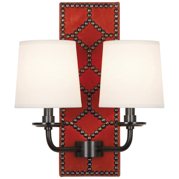 Robert Abbey Williamsburg Lightfoot Double Sconce