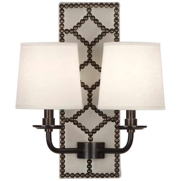 Robert Abbey Williamsburg Lightfoot Double Sconce