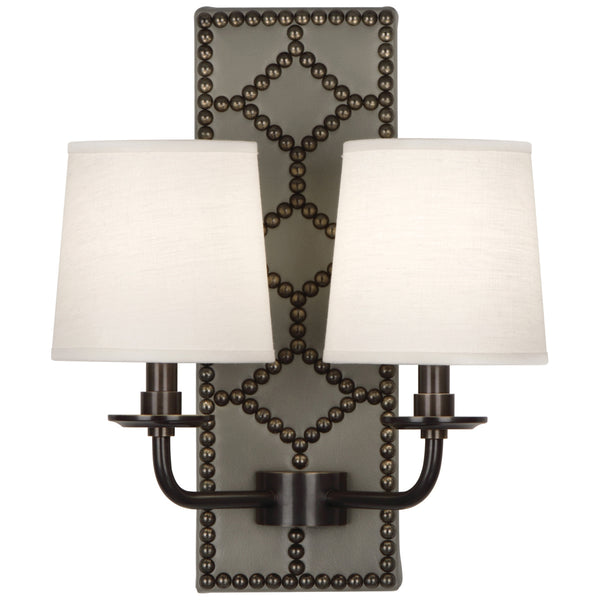 Robert Abbey Williamsburg Lightfoot Double Sconce