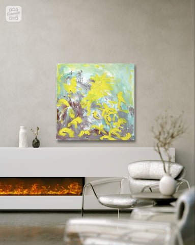 Oil Painting On Canvas, Titled Sunday Valley