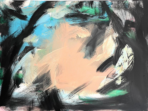Matthew Izzo Abstract Acrylic Painting (2022) - Matthew Izzo Home