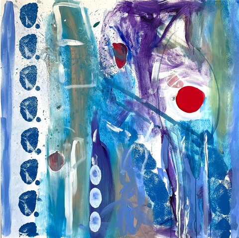 Matthew Izzo Abstract Acrylic Painting, "Rhythm" (2023) - Matthew Izzo Home