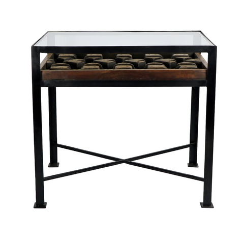 Concrete Mold Side Table - Matthew Izzo Collection - Matthew Izzo Home
