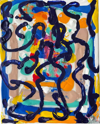 Matthew Izzo Abstract Acrylic Painting (2023)