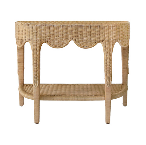 Worlds Away Paloma Demi Lune Console Table