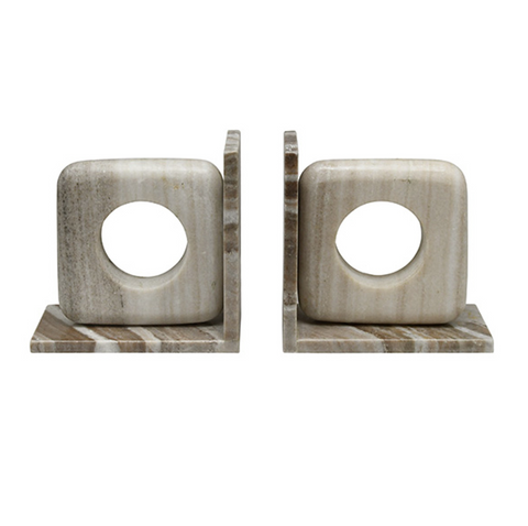 Worlds Away Rover Marble Bookends