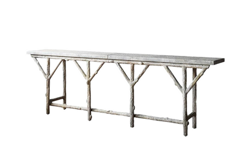 Faux Bois Branch Console Table - Matthew Izzo Collection