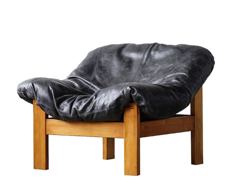 The Lars Leather Lounge Chair - Matthew Izzo Collection
