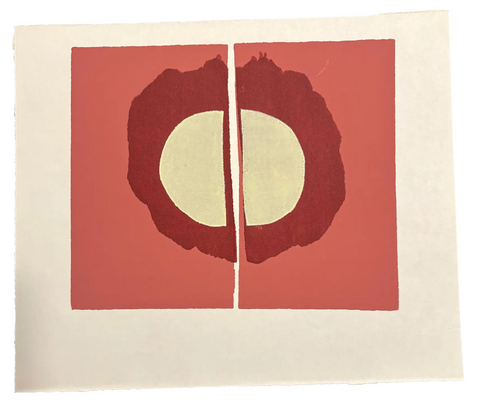 Barbara Beck Mid Century Modern Silkscreen Print on Paper 1969