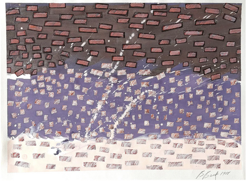 Barbara Beck 1988 Painting on Paper - Signed/Dated/Unframed