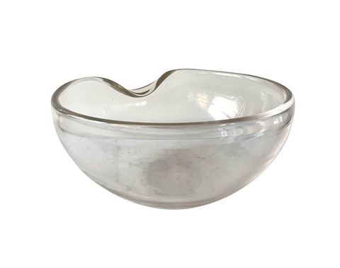 Vintage Elsa Peretti Tiffany & Co. Thumbprint Crystal Bowl - Signed