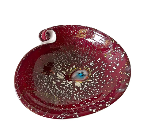 Vintage Fratelli Toso Murano Glass Bowl