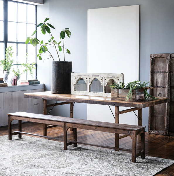 8' Wood Wedding Dining Table