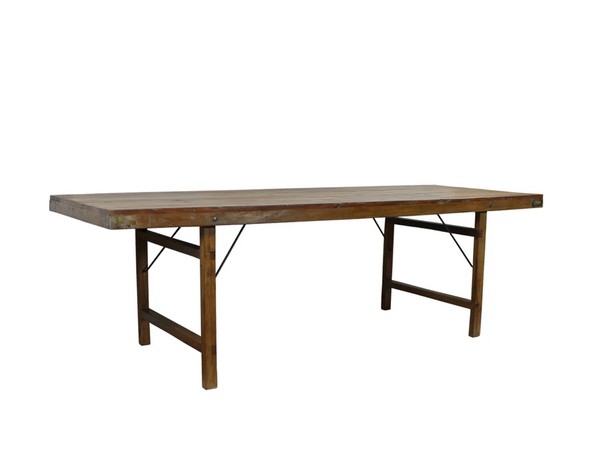 8' Wood Wedding Dining Table