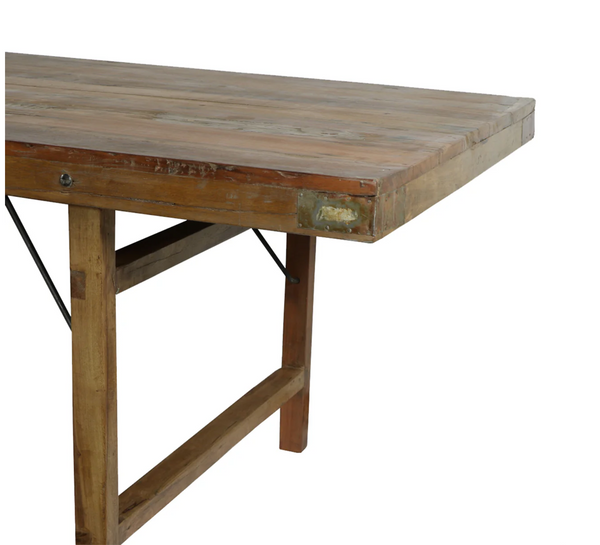 8' Wood Wedding Dining Table