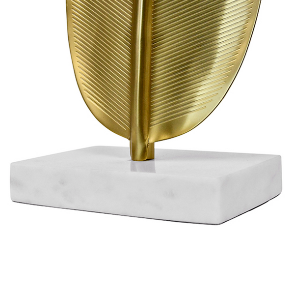 Blade Brass Leaf Sculpture