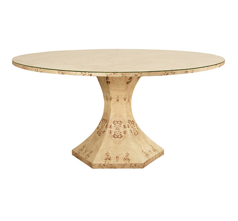 Bryce Light Burlwood 60" Dining Table