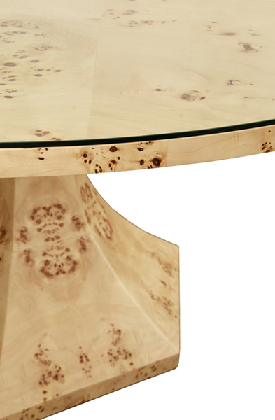 Bryce Light Burlwood 60" Dining Table