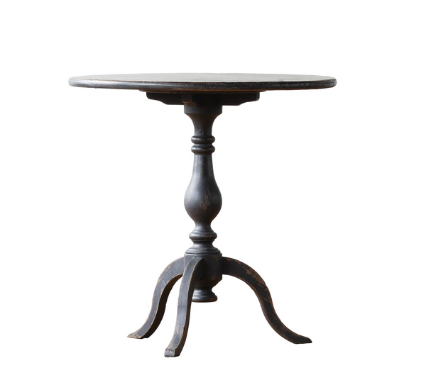 Linnea Upcycled Pinewood Round Pedestal Dining Table