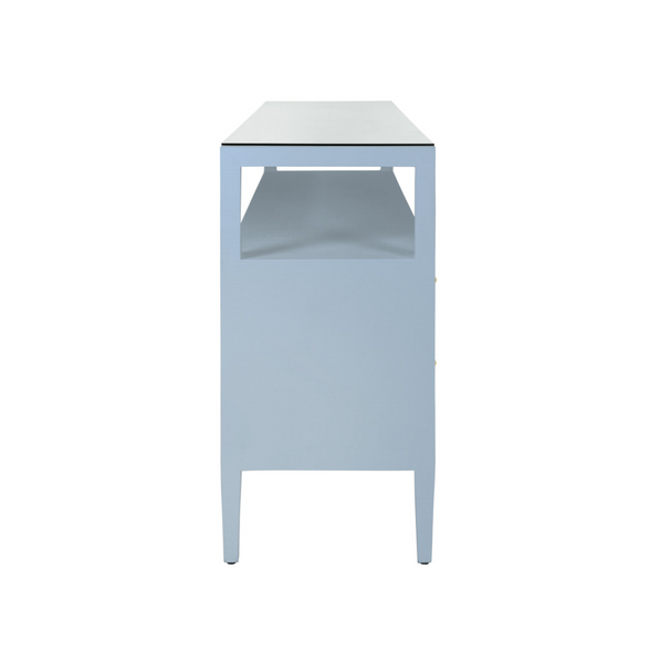 Jordan Light Blue Linen Console Table