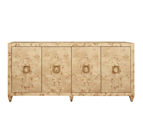 Mulligan Four Door Burlwood Buffet