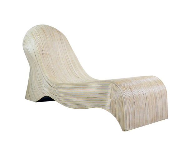 Stilletto Natural Rattan Lounger - Matthew Izzo Collection