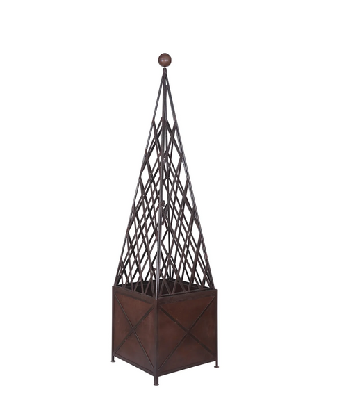 Cast Iron Topiary Obelisk - Large