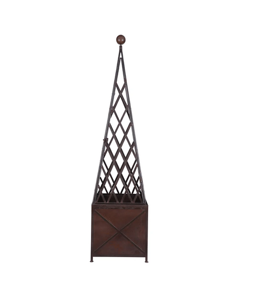 Cast Iron Topiary Obelisk - Large