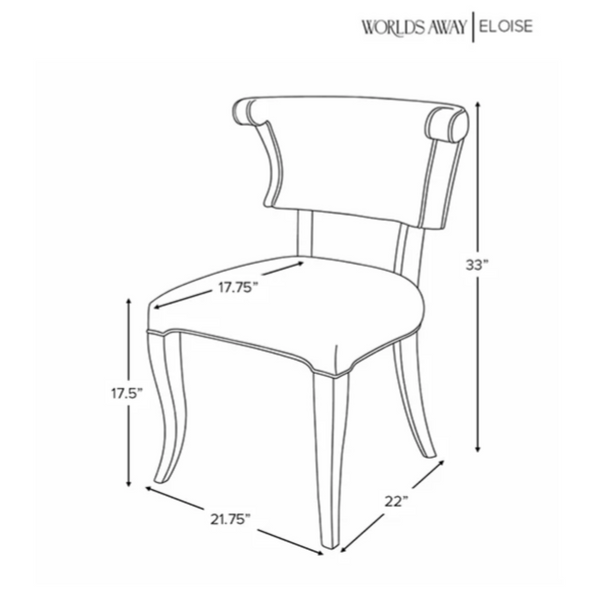 Eloise Camel Leather Round Back Dining Chair