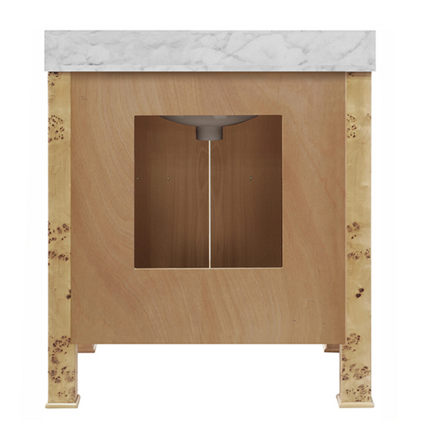 Blanche Single Sink Bath Vanity - Light Burlwood or Navy