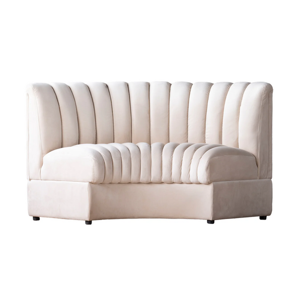 Estelle Oatmeal Modular Sofa - Straight, Curved, or Outside Corner