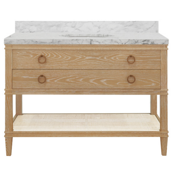 Cutler Single Sink Bath Vanity 48" - Two Finish Options