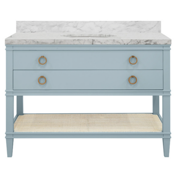 Cutler Single Sink Bath Vanity 48" - Two Finish Options