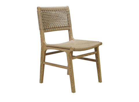 Worlds Away Monroe Rustic Oak Dining Chair - Matthew Izzo Home