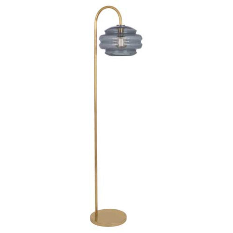 Robert Abbey Horizon Smoke Grey Glass Floor Lamp - Matthew Izzo Home