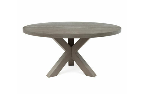 Worlds Away Greer Round Grey Dining Table - Matthew Izzo Home