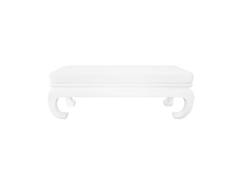 Worlds Away Ernest White Bench - Matthew Izzo Home