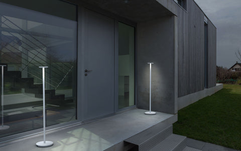 Pablo Designs Luci Satin Aluminum Floor Lamp - Matthew Izzo Home