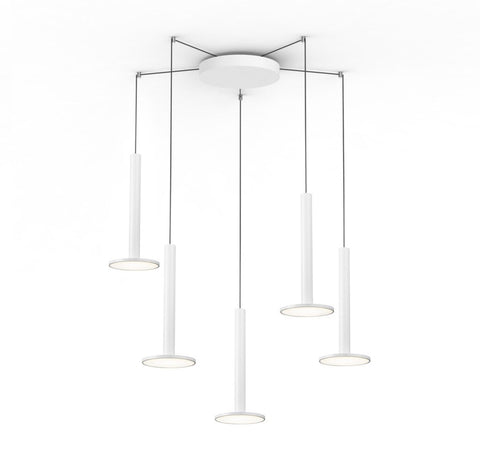 Pablo Designs Cielo XL Multilight Pendant in Gloss White - Matthew Izzo Home