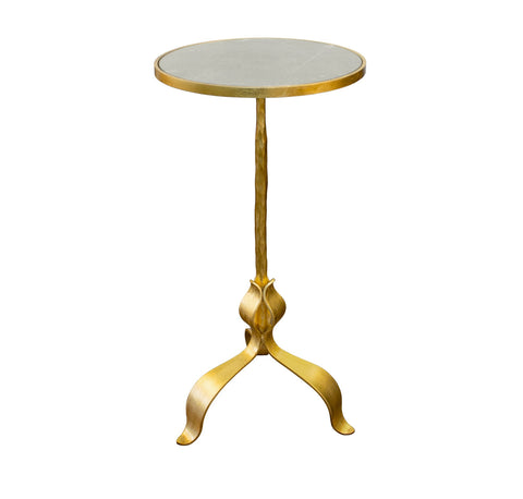 Worlds Away Barclay Gold Leaf Cigar Table - Matthew Izzo Home