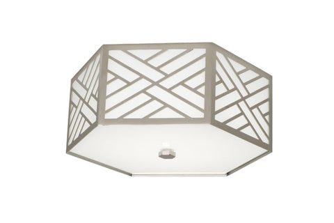 Robert Abbey Williamsburg Tazewell Nickel Flushmount - Matthew Izzo Home