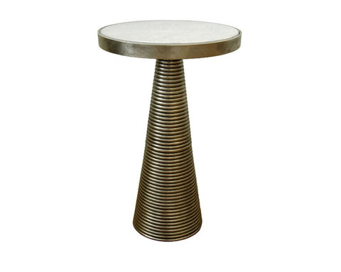 Worlds Away Tara Brass Side Table - Matthew Izzo Home