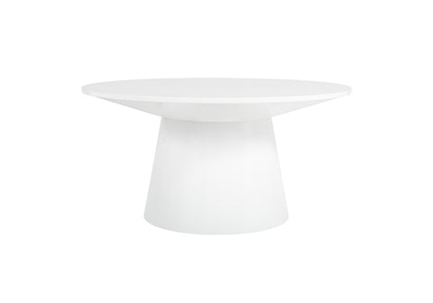 Worlds Away Washington Modern White Coffee Table - Matthew Izzo Home