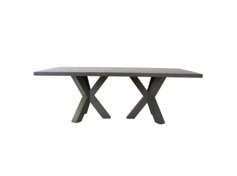 Worlds Away Haines Minimalist Grey Dining Table - Matthew Izzo Home