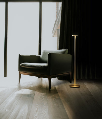 Pablo Designs Luci Modern Brass Floor Lamp - Matthew Izzo Home
