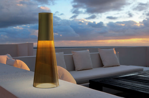 Pablo Designs Candél Bronze/Brass Portable Table Lamp - Matthew Izzo Home